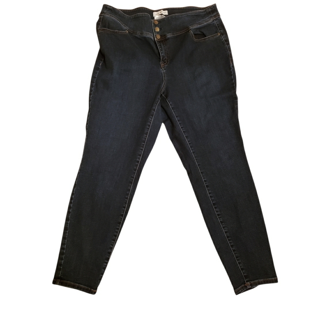 Lane Bryant Dark Blue High-Rise Skinny Jeggings